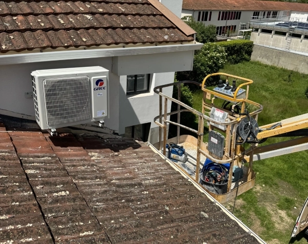 Installation de climatisation réversible